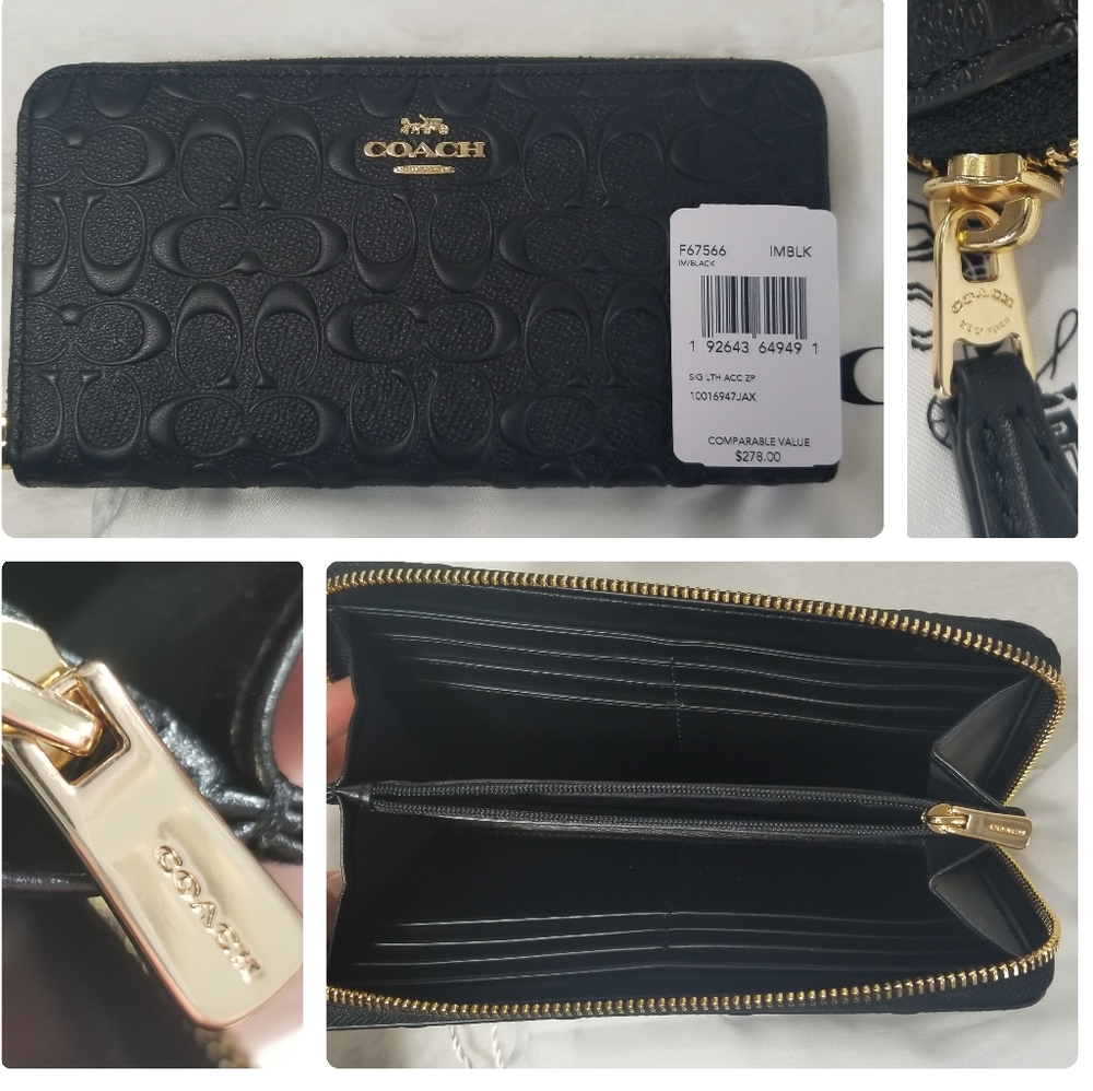 ✅️ COACH SET Matching Designer Bag Wallet Signature - Picture 11 of 16